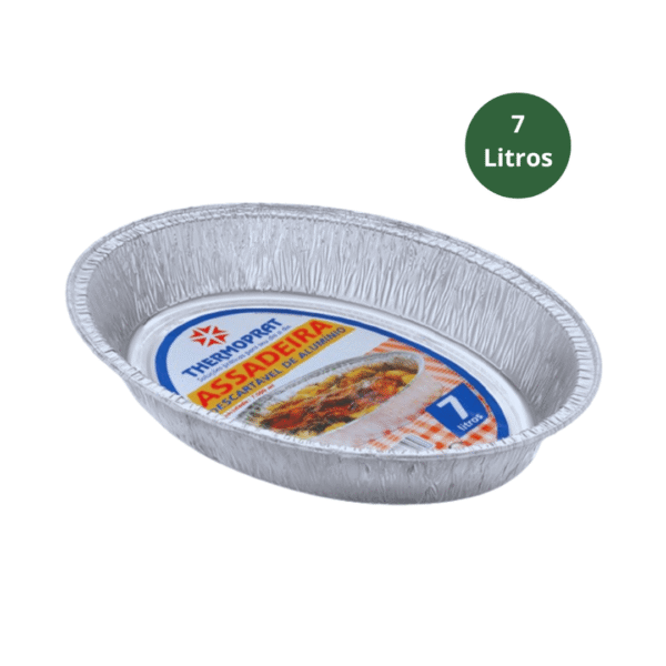 Assadeira de Alumínio Oval Thermoprat 7 Litros