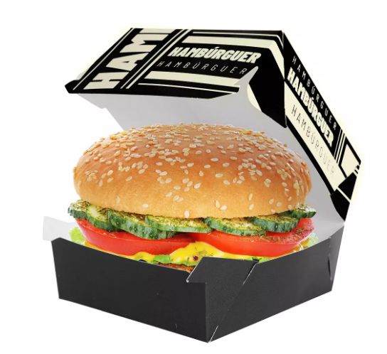 Papel Acoplado para Hamburguer - WHITE - 500 unidades, Embalagens para  Delivery e Fast-Food