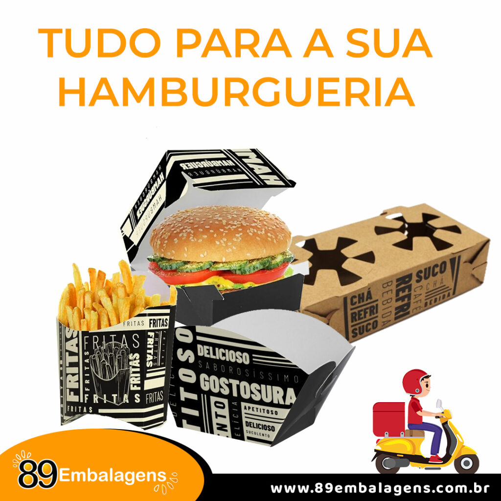 "Variedade incomparável, preço imbatível, entrega rápida. Descubra a excelência da 89 Embalagens para sua hamburgueria em São Paulo!"
