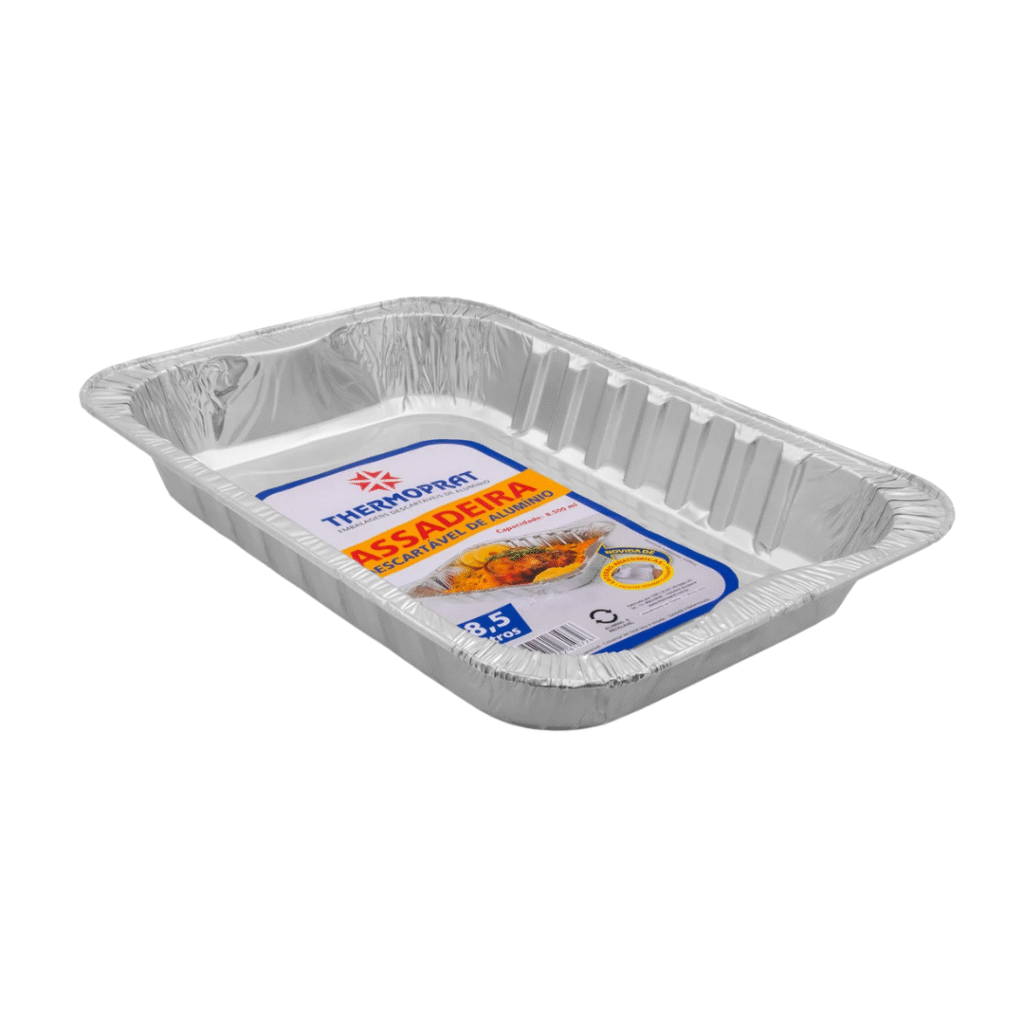 Assadeira de Alumínio Retangular 3,75 Litros Thermopra